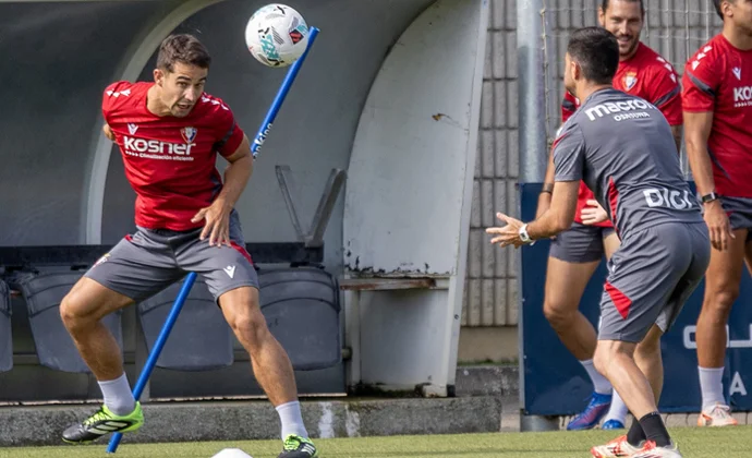 Areso no se ejercita con el grupo en la sesión previa al primer amistoso