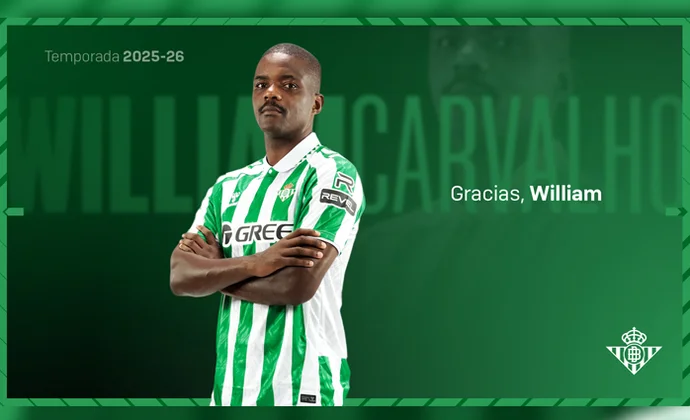 El Betis hace oficial la salida de William Carvalho, rumbo a Catar