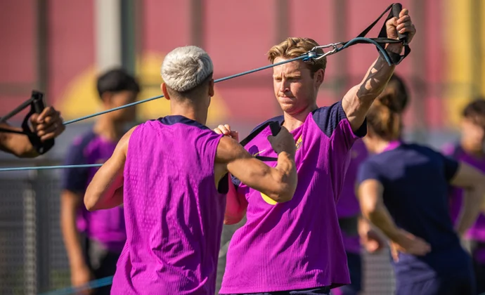 El Barcelona completa la sesión del sábado sin Ter Stegen y con un canterano menos