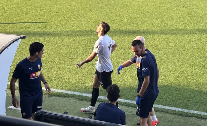 Alberto Marí, lesionado en el primer amistoso