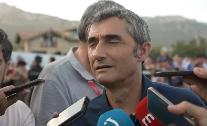 Valverde analiza la derrota y habla de Unai Gómez, Lekue, Areso, Rincón, Djaló, Rego, Yeray y Laporte