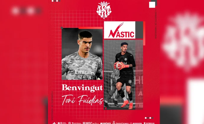 El Girona hace oficial la renovación de Toni Fuidias y su cesión al Gimnàstic