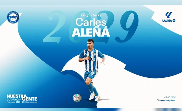 Carles Aleñá es oficialmente nuevo jugador del Alavés tras rescindir con el Getafe