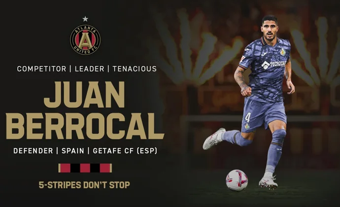 El Getafe hace oficial la cesión de Juan Berrocal al Atlanta United