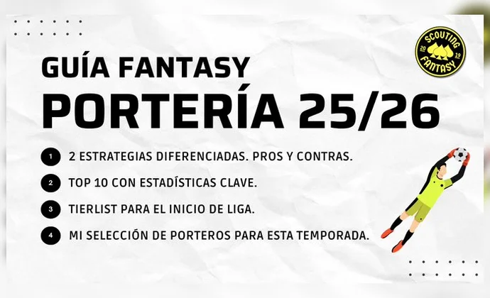 Guía de porteros para el Fantasy Biwenger 25/26, por Scouting Biwenger