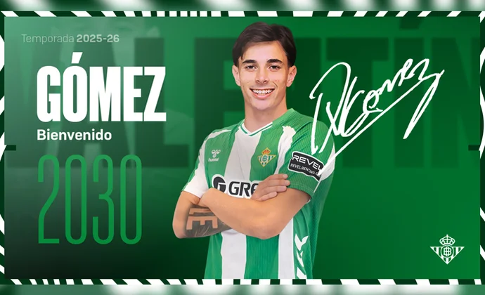Valentín Gómez es oficialmente nuevo jugador del Betis