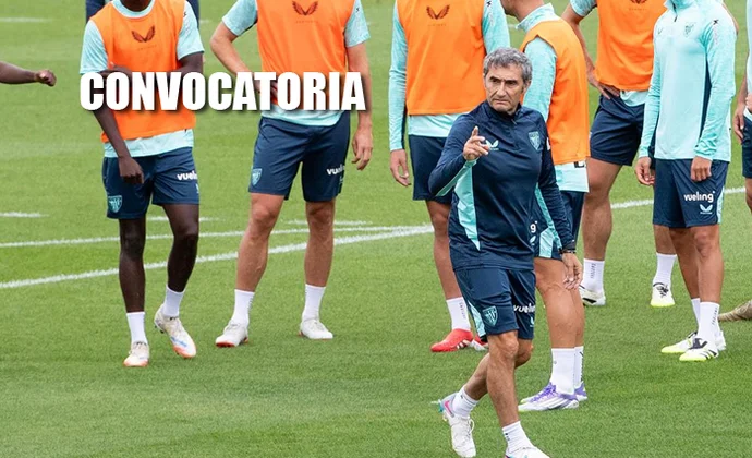 Ausencias significativas en la lista del Athletic para enfrentarse al Racing