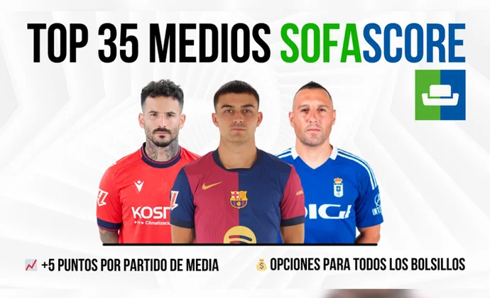Los 35 mejores mediocampistas en Sofascore 25/26, por Scouting BWG