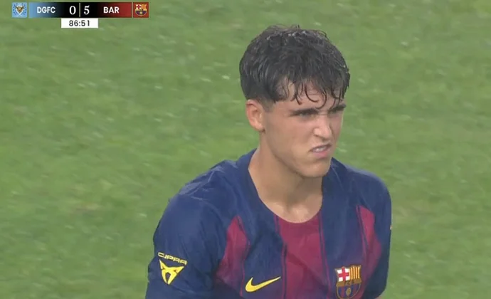 Cubarsí no termina el partido por un fuerte golpe en la tibia