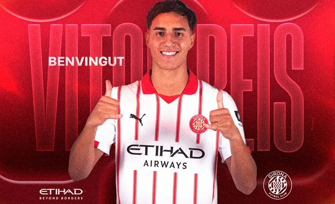 Vitor Reis es oficialmente nuevo jugador del Girona FC, cedido por el Manchester City
