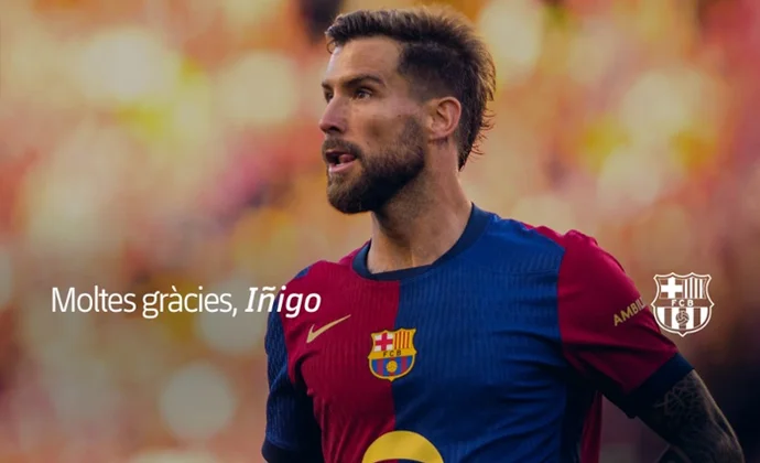 El FC Barcelona hace oficial la rescisión del contrato de Íñigo Martínez, rumbo al Al Nassr