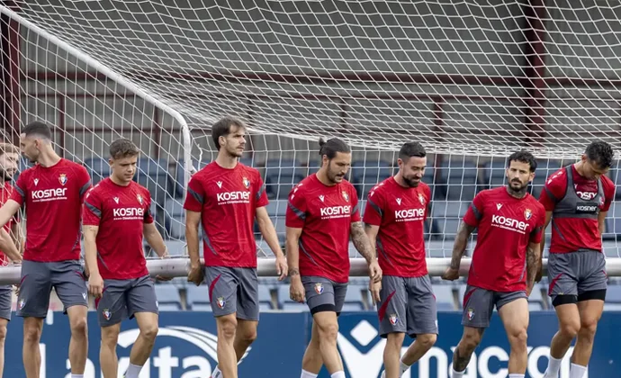 Osasuna se ejerció este sábado en Tajonar con una única baja