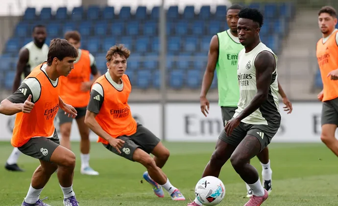 El Real Madrid completa la última sesión sin los cuatro lesionados