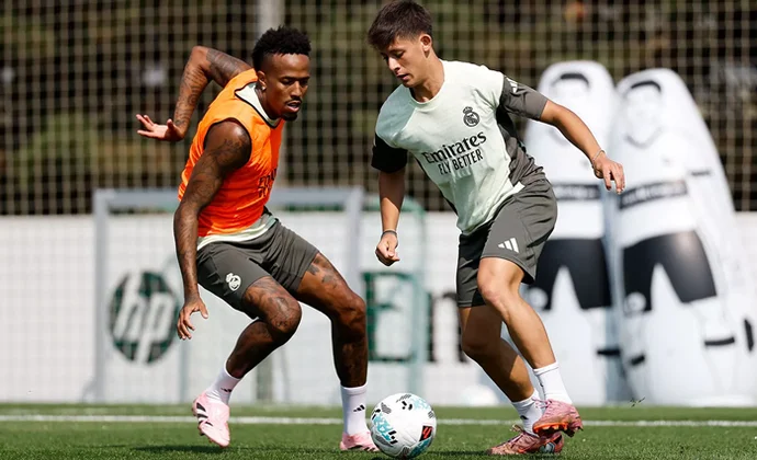 El Real Madrid completa la última sesión sin los cuatro lesionados