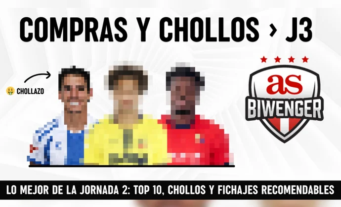 Los mejores fichajes y Chollos Fantasy tras la J2 en Biwenger 25/26, por Scouting BWG