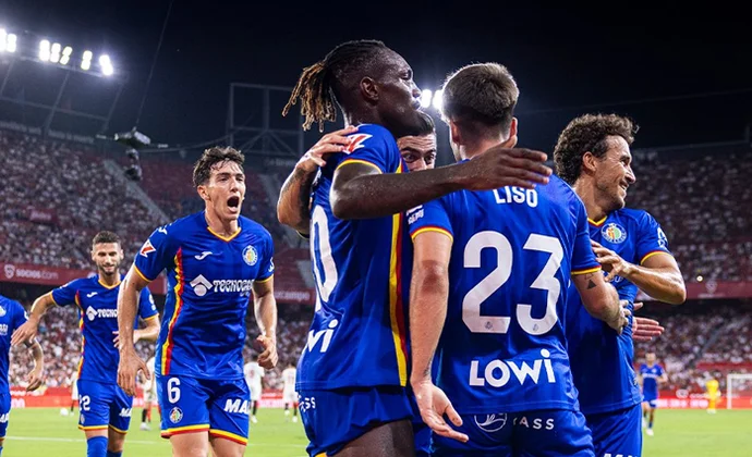 Jornada 2: Sevilla 1-2 Getafe. Estadísticas y puntos fantasy