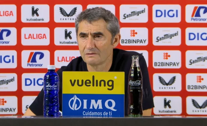 Valverde celebra el segundo triunfo y habla de Sancet, Jauregizar, Iñaki Williams, Laporte, Izeta y el lanzador de penaltis