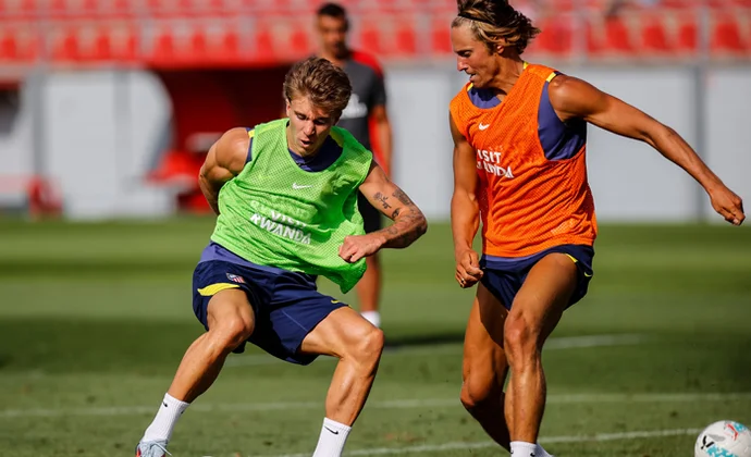 Simeone duda entre Ruggeri y Lenglet según el ensayo del miércoles