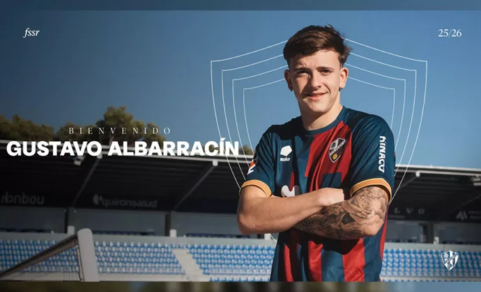Gustavo Albarracín, cedido a la SD Huesca tras fichar por el Alavés