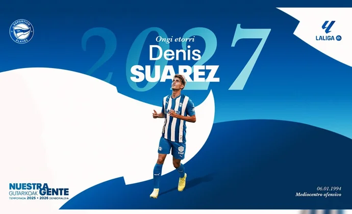 Denis Suárez firma con el Deportivo Alavés hasta 2027