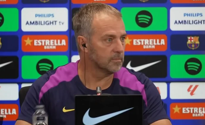 Flick habla de Fermín, Gavi, el mercado, la Champions y el Rayo