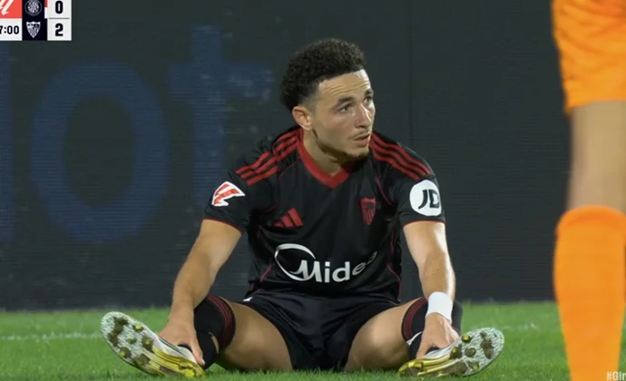 Rubén Vargas se retira con molestias en los gemelos del partido contra el Girona