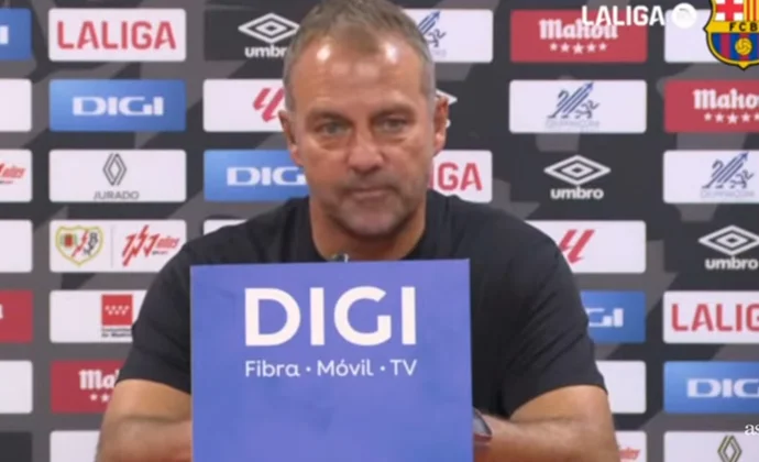 Flick destaca la actuación de Joan García y habla de Fermín, Yamal y la pareja de centrales