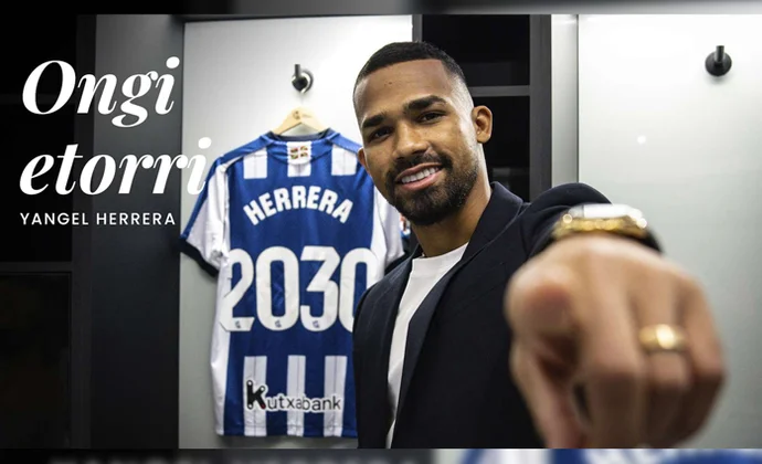 Yangel Herrera es oficialmente nuevo jugador de la Real Sociedad