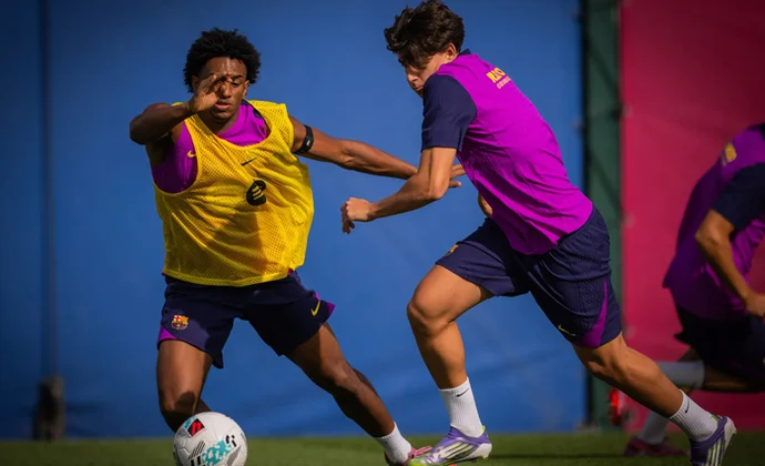 El Barcelona se ejercita sin Gavi, Ter Stegen ni los internacionales