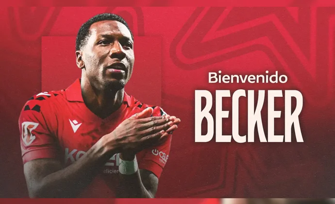 Sheraldo Becker refuerza el ataque de Osasuna