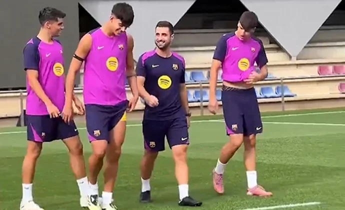 Gavi y Frenkie de Jong, al margen en una sesión sin los internacionales