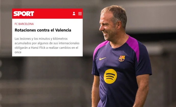 Sport apuesta por 3 o 4 rotaciones contra el Valencia