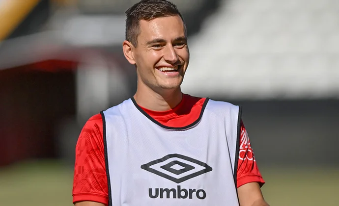 Jorge de Frutos se incorporó a los entrenamientos este martes