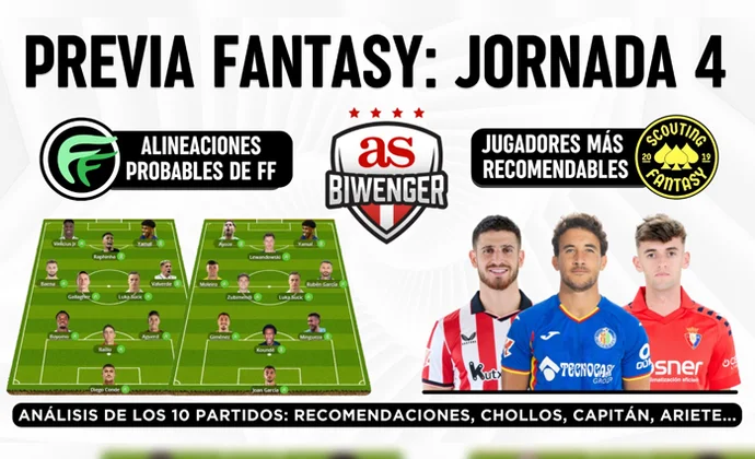 Previa fantasy J4: Alineaciones probables, Top Picks y Chollos Fantasy, por Scouting BWG