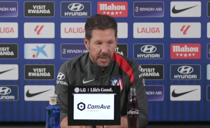 Simeone hace balance del parón y habla de Nico González, Gallagher, Almada, Pubill y el Villarreal
