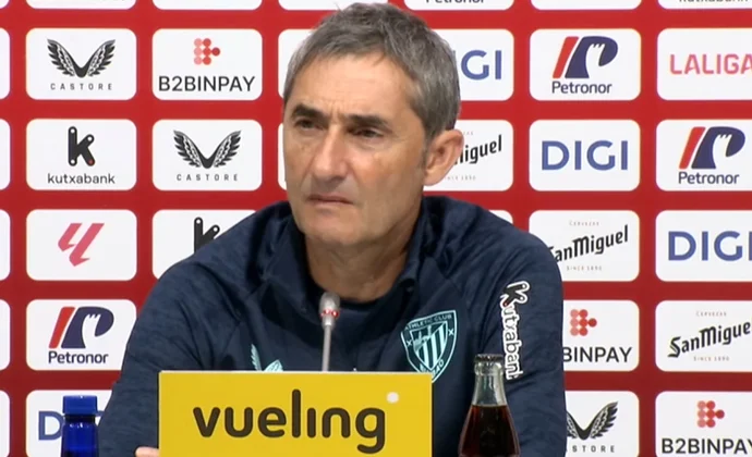 Valverde habla del fichaje de Laporte, las bajas de Nico Williams y Prados y la sanción a Yeray