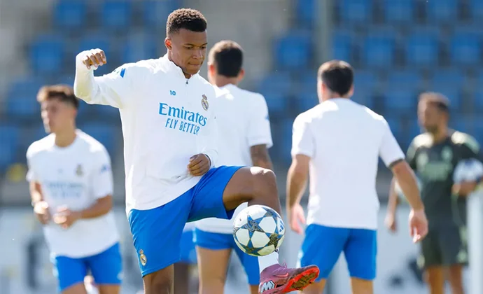 Bellingham, Camavinga y Endrick repiten parcialmente con el grupo en la recta final antes de la Champions