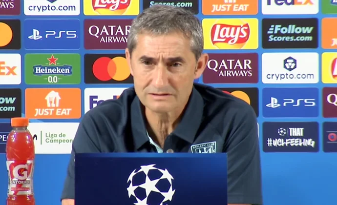 Valverde habla de Zubimendi, Merino, el Arsenal y las rotaciones