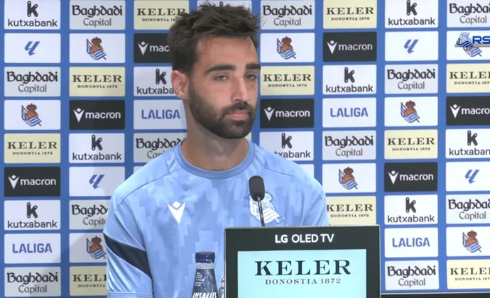 Brais Méndez explica cómo se encuentra tras su fractura de nariz y habla de los rumores del mercado