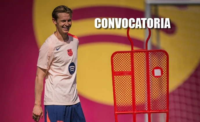 Lista del Barcelona para viajar a Inglaterra sin Balde, Gavi ni Yamal, pero con De Jong