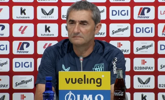 Valverde pone en duda a Unai Gómez y habla de Prados, Navarro, Agirrezabala, Vivian, Paredes, Iñaki y Nico Williams