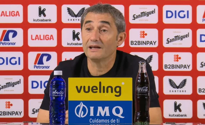 Valverde explica las rotaciones, los cambios en el descanso y habla de Laporte y Rincón