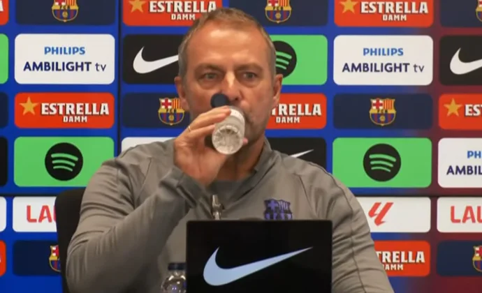 Flick habla de Gavi, Démbélé, Pedri, De Jong, Yamal, Cubarsí y el partido de Oviedo