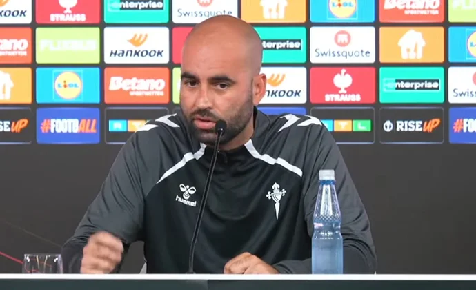 Giráldez analiza la previa europea y habla de Marcos Alonso, Jutglà, las bajas y la portería