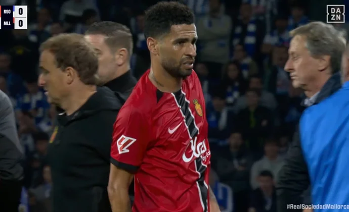 Omar Mascarell se lesiona los isquiotibiales antes del descanso