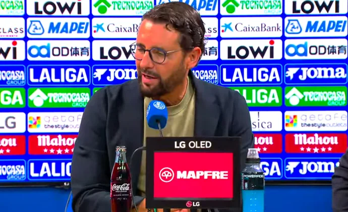 Bordalás analiza el empate y habla de Juan Iglesias, Mario Martín y Soria