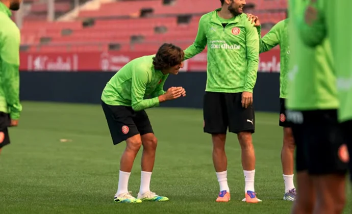 El Girona se ejercita sin los siete lesionados ni los dos internacionales