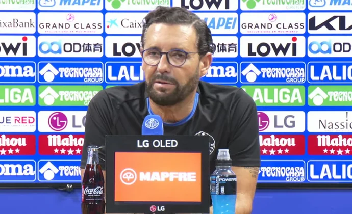 Bordalás haba de Mayoral, su acompañante, el sistema, el Levante, Etta Eyong y Carlos Álvarez