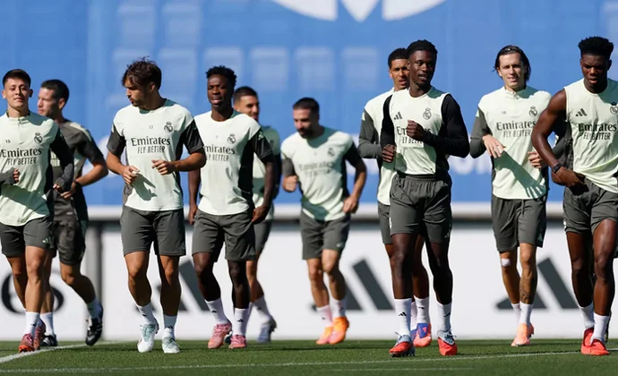 El Real Madrid completa la sesión del viernes sin los tres lesionados