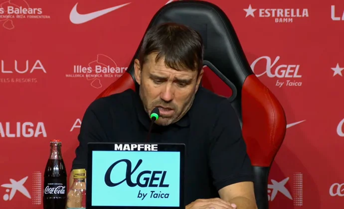 Coudet analiza la derrota contra el Mallorca y habla del caso Garcés